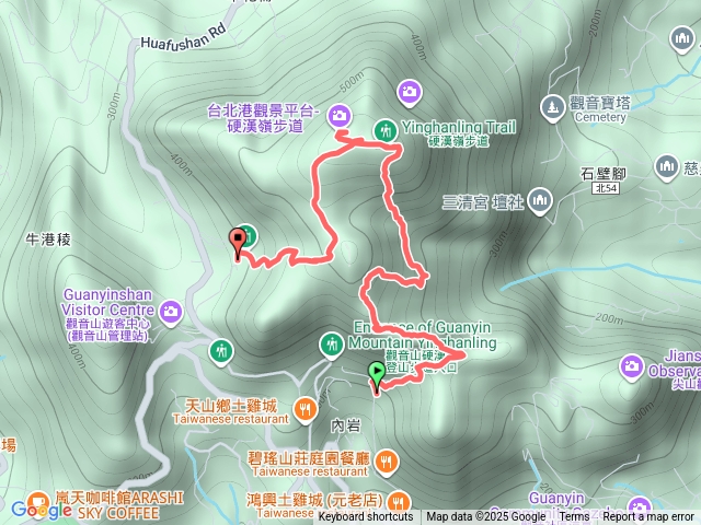 尖山步道-大岩壁-凌雲尖-駱駝嶺-北橫-硬漢嶺-楓櫃斗湖土徑-遊客中心