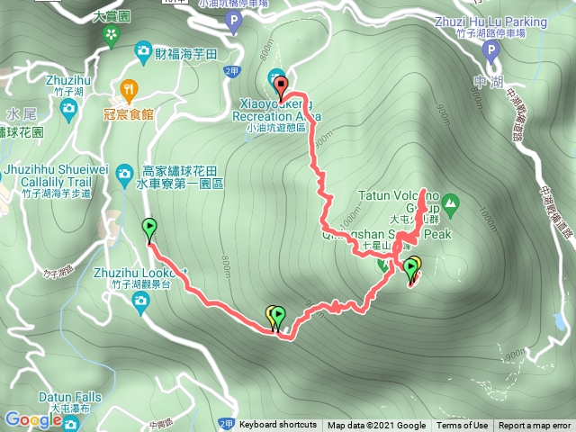 金露山 七星山南、主、北峰