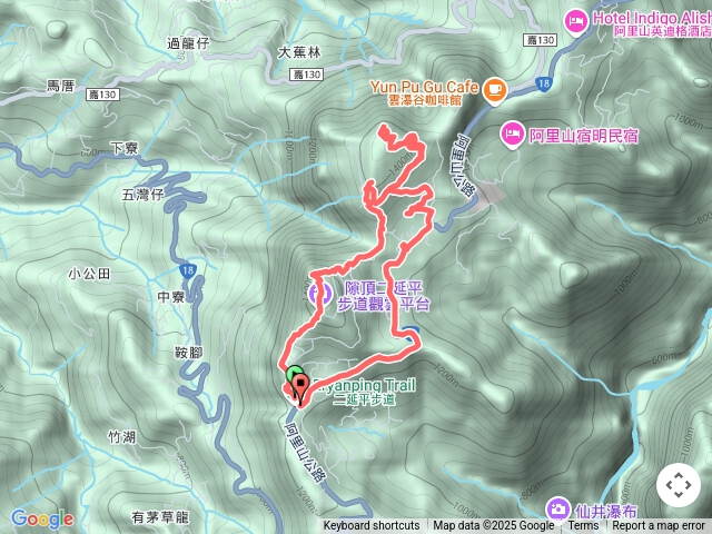 二延平山、隙頂山O型