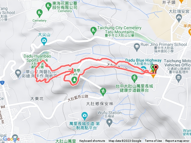 台中大肚_大肚山步道N種走法_環保公園南北線_台中監理所大O型路線