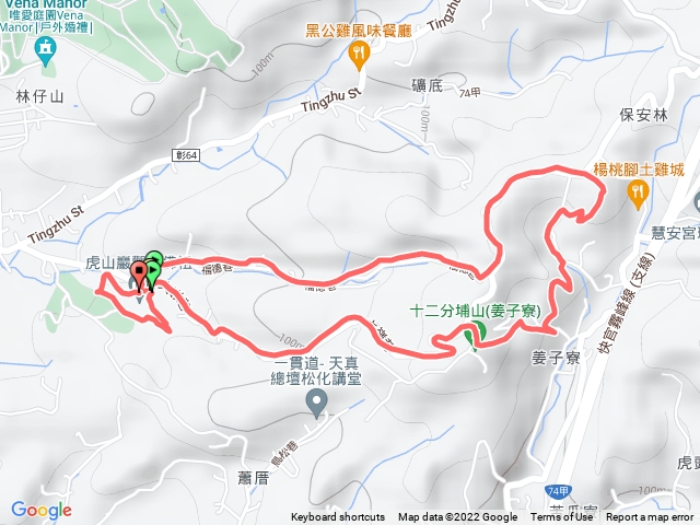 花壇虎山巖步道+大嶺巷步道