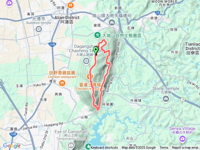 大崗山南峰.北峰.大崗山O繞