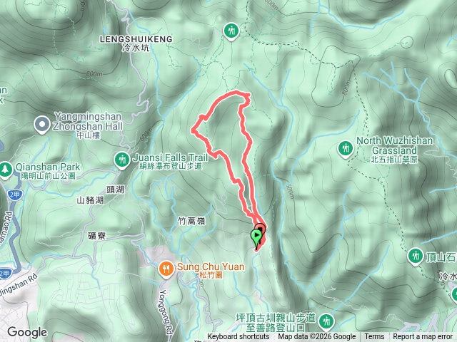 內寮古道竹篙山南峰竹篙山o型