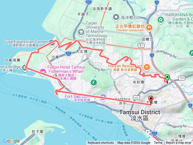 北投子公司田溪畔清法戰爭遺址漁人碼頭淡水