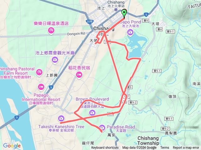 20241230池上大波池／金城武樹自行車半日遊