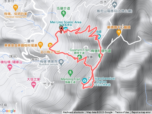 竹子尖山（梅峰進觀音出）