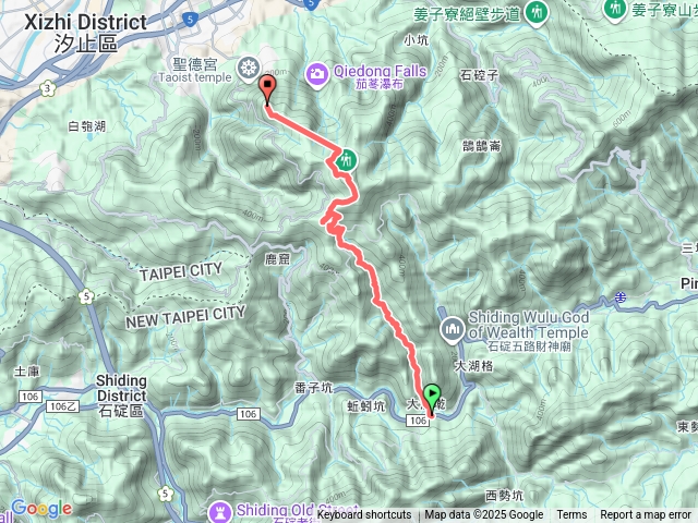 紙寮坑古道至汐止大尖山預覽圖