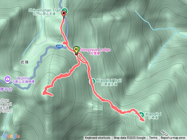 合歡東峰小奇萊合歡尖山