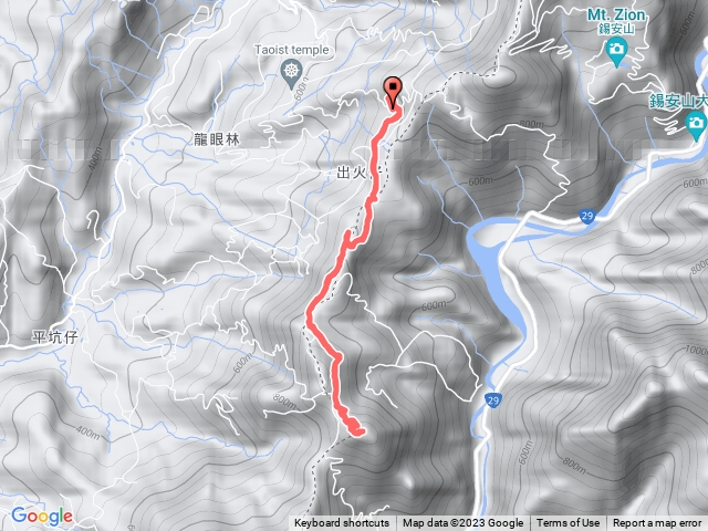 西阿里關山南化出火登山口來回