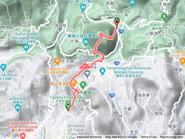天母古道、翠峰瀑布、紗帽山