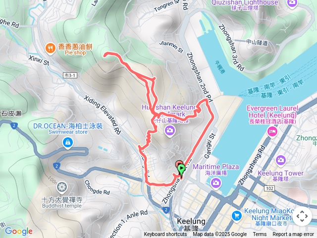2024-02-04 基隆火車站～飛鳳山大德山～摩天嶺O繞
