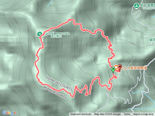 O型環道鵝公髻上梁山