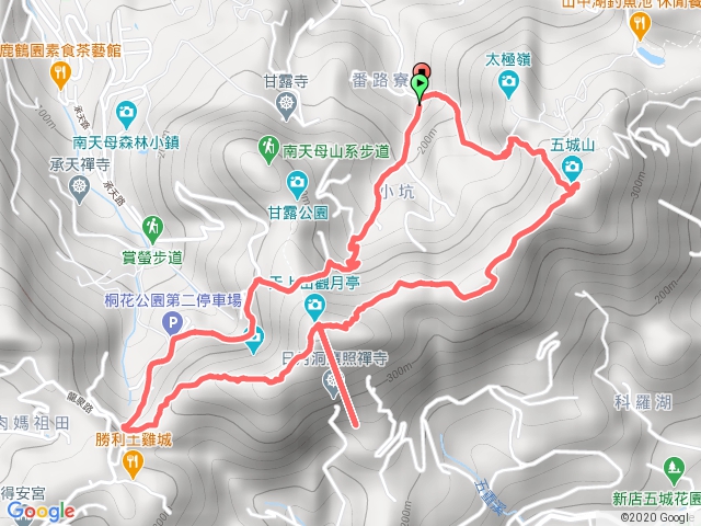 天上山(大半圈山頂直下)