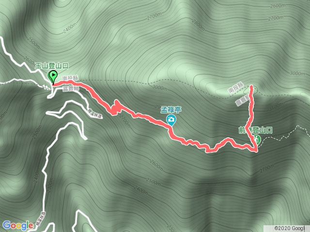 玉山前峰單攻來回2020-03-30