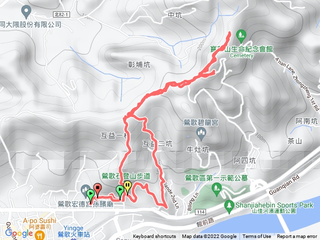 鶯歌石步道二坑步道孫龍步道o形