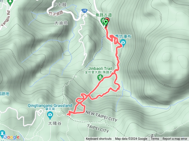 魚路古道上擎天崗