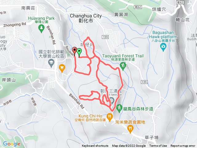 彰化市桃園谷登山步道預覽圖