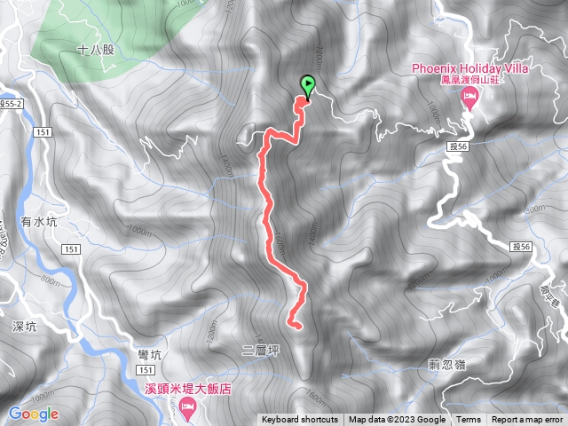 鳳凰山圓山坑林道登山口