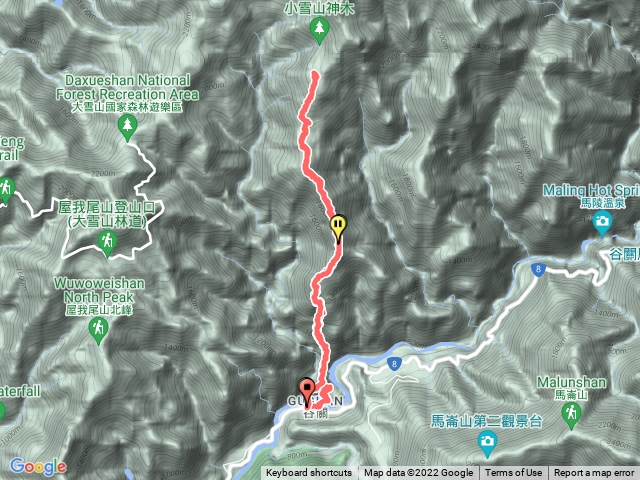 谷關七雄波津加（谷關~大雪山來回）