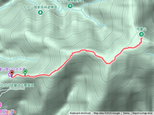 塔曼山折返不休息