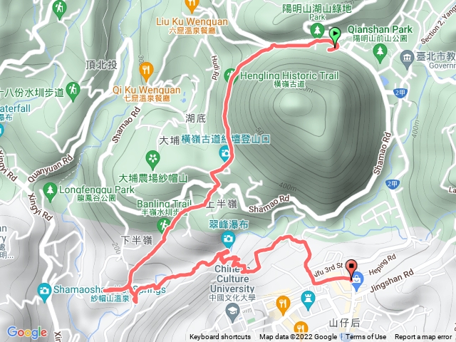橫嶺古道半嶺步道翠峰瀑布天母古道