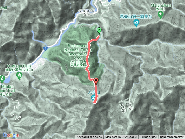 八仙山主峰
