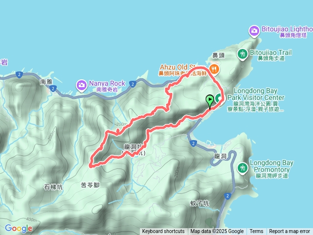 龍洞坑古道苦苓嶺南雅山出海園古道O形