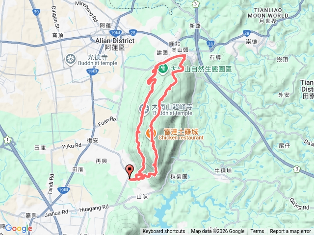 大崗山南北O行健走預覽圖