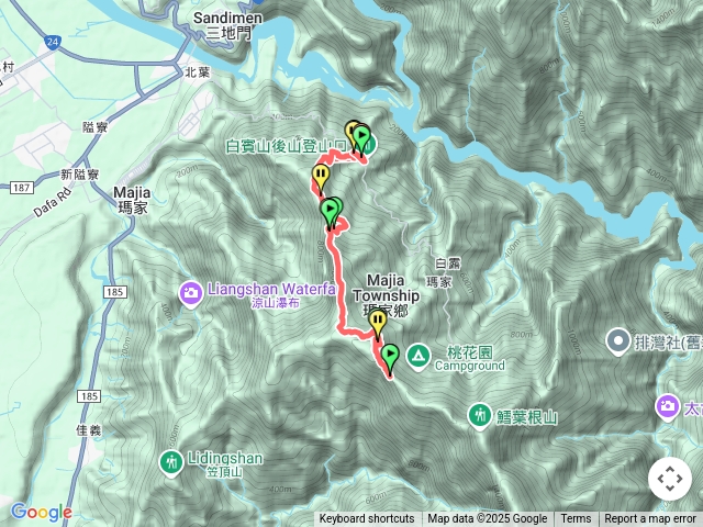 白賓後山至真笠山東南峰