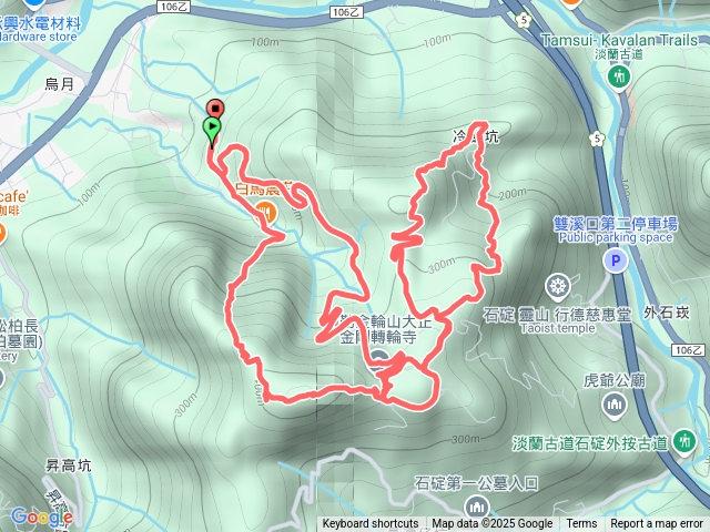 烏月山-白馬將軍岩-楓子林山-冷飯坑古厝8字連走2025.01.30