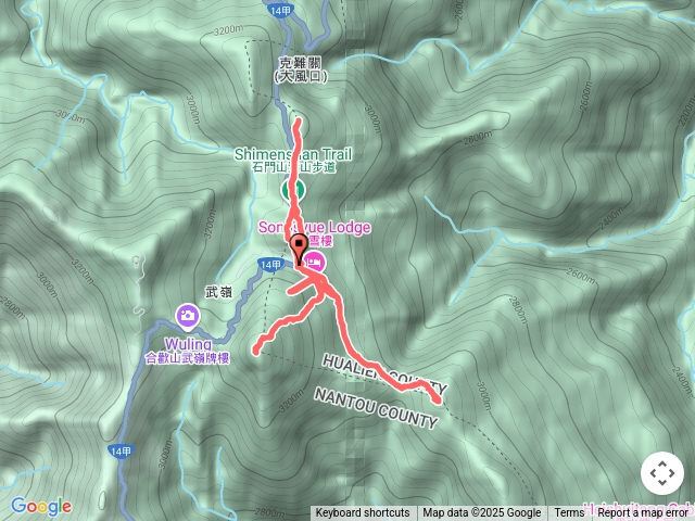 小奇萊步道、合歡東峰、合歡尖山、石門山步道