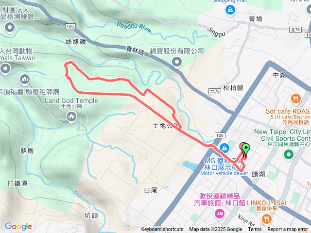 文林北路繞一圈