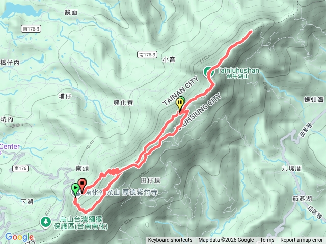 烏山中段｜厚德紫竹寺-大竹崙-金光(竹子尖）-刣牛湖-烏山預覽圖