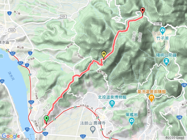 臺北大縱走：尋寶任務臺北大縱走第一段：關渡至二子坪