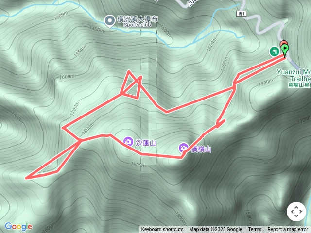 橫嶺山-沙蓮山-笛吹山-O遶