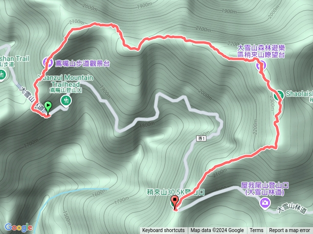 鳶稍縱走-隧道口進到南峰出30.4K預覽圖