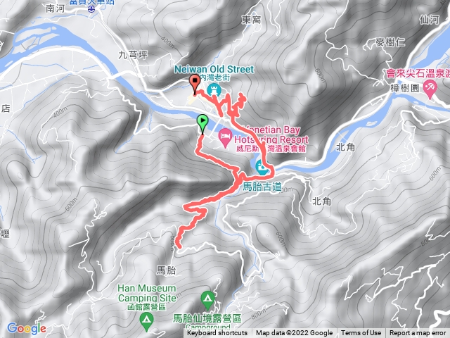 南坪古道、馬胎古道、內灣山、內灣老街