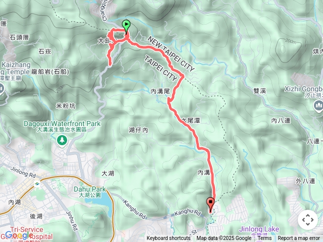 興善宮.大邱田岩壁.大邱田東峰.水尾潭西北峰.忠三街公車總站