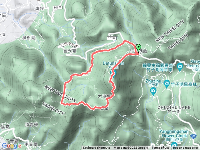 鞍部-大屯主、南、西峰-面天坪-二子坪