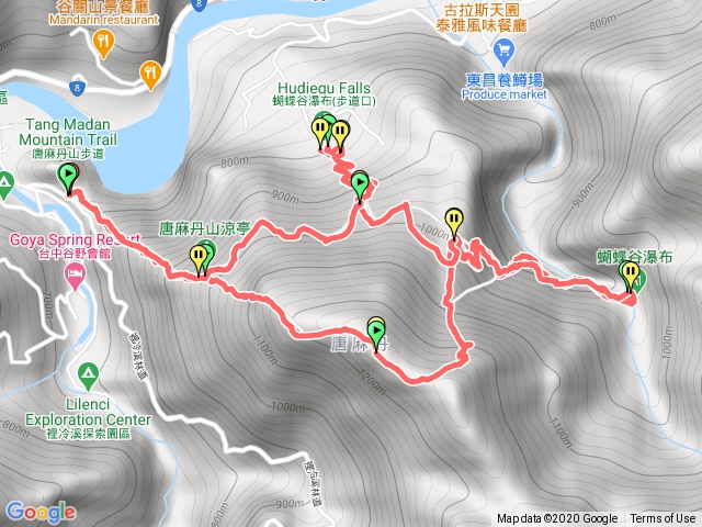 唐麻丹 裡冷-涼亭-唐麻丹山-蝴蝶谷-松鶴-涼亭-裡冷