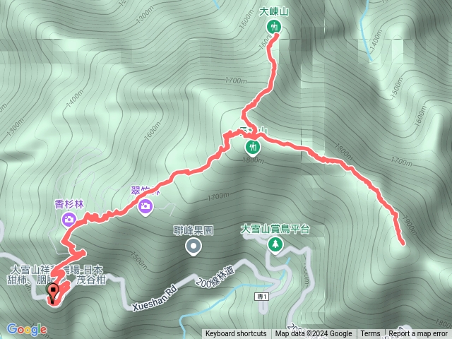 肥崠山、大崠山、醜崠山