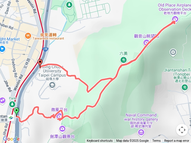 劍潭山老地方夜爬