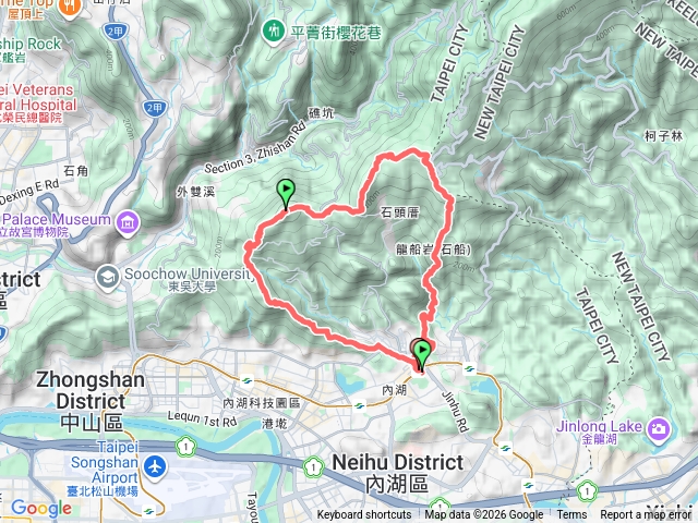 內湖心型縱走預覽圖