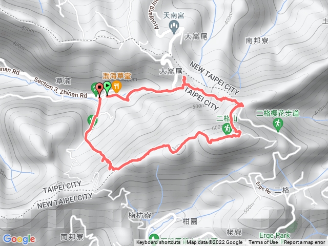 二格山草湳捷徑o型