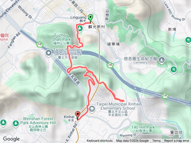 大安區富陽公園、文山區軍功山(麟光站進、辛亥站出)預覽圖