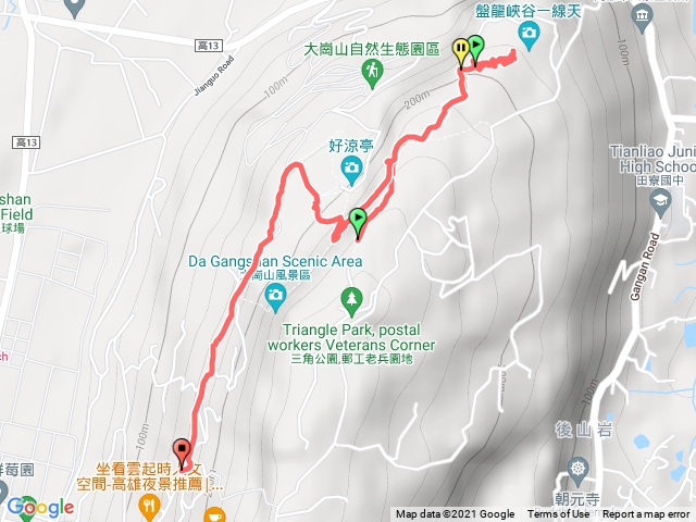 大崗山-三角點 一線天