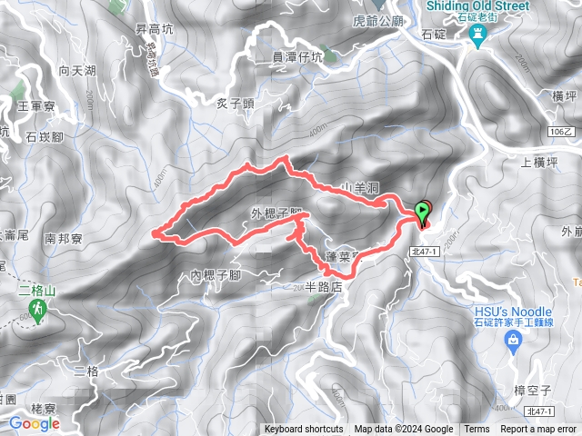 聖家山莊連走筆架山O型