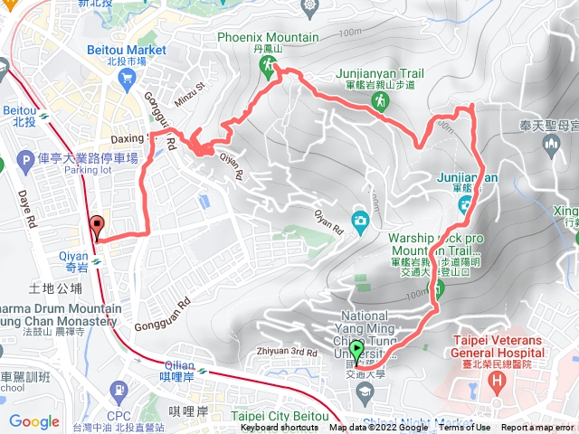 軍艦岩、丹鳳山親山步道