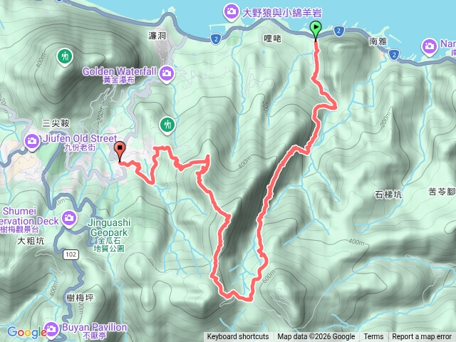 小錐麓古道接黃金三稜，茶壺山下預覽圖