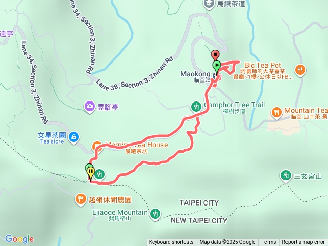 2025微笑山線第七段Part1:貓空樟湖步道O繞［二格山系-銀河洞越嶺段］20251029-2